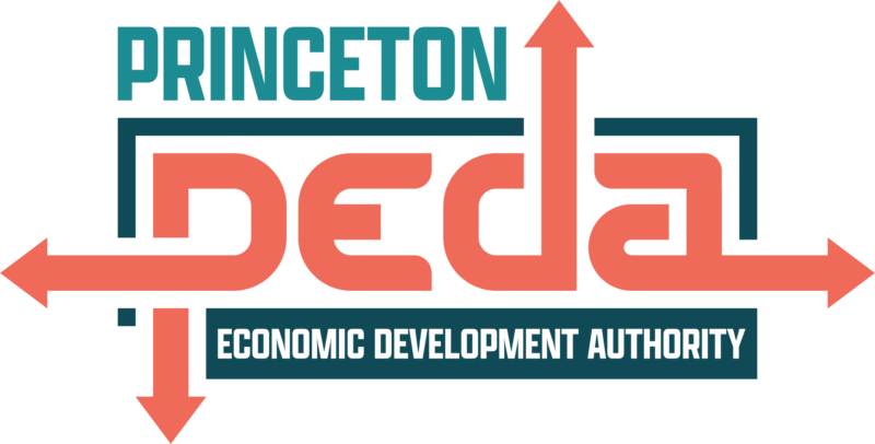 This is the logo for Princeton Economic Development Authority. It features a green 